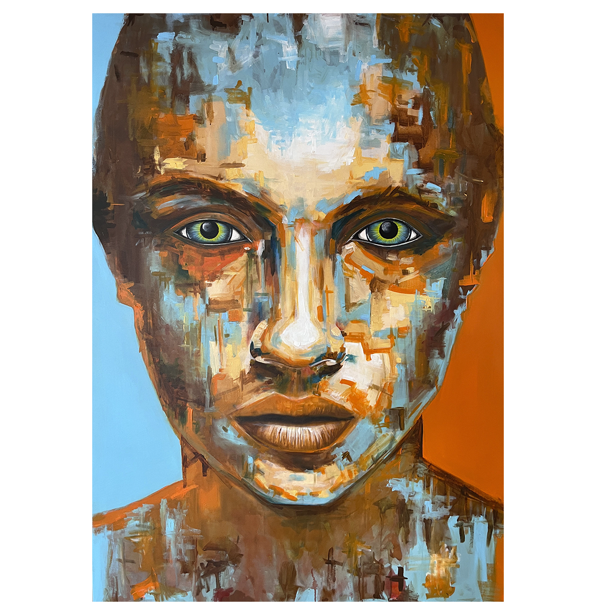 Proud  - orginal arcylic painting by danish artist Jonas Skov.webp