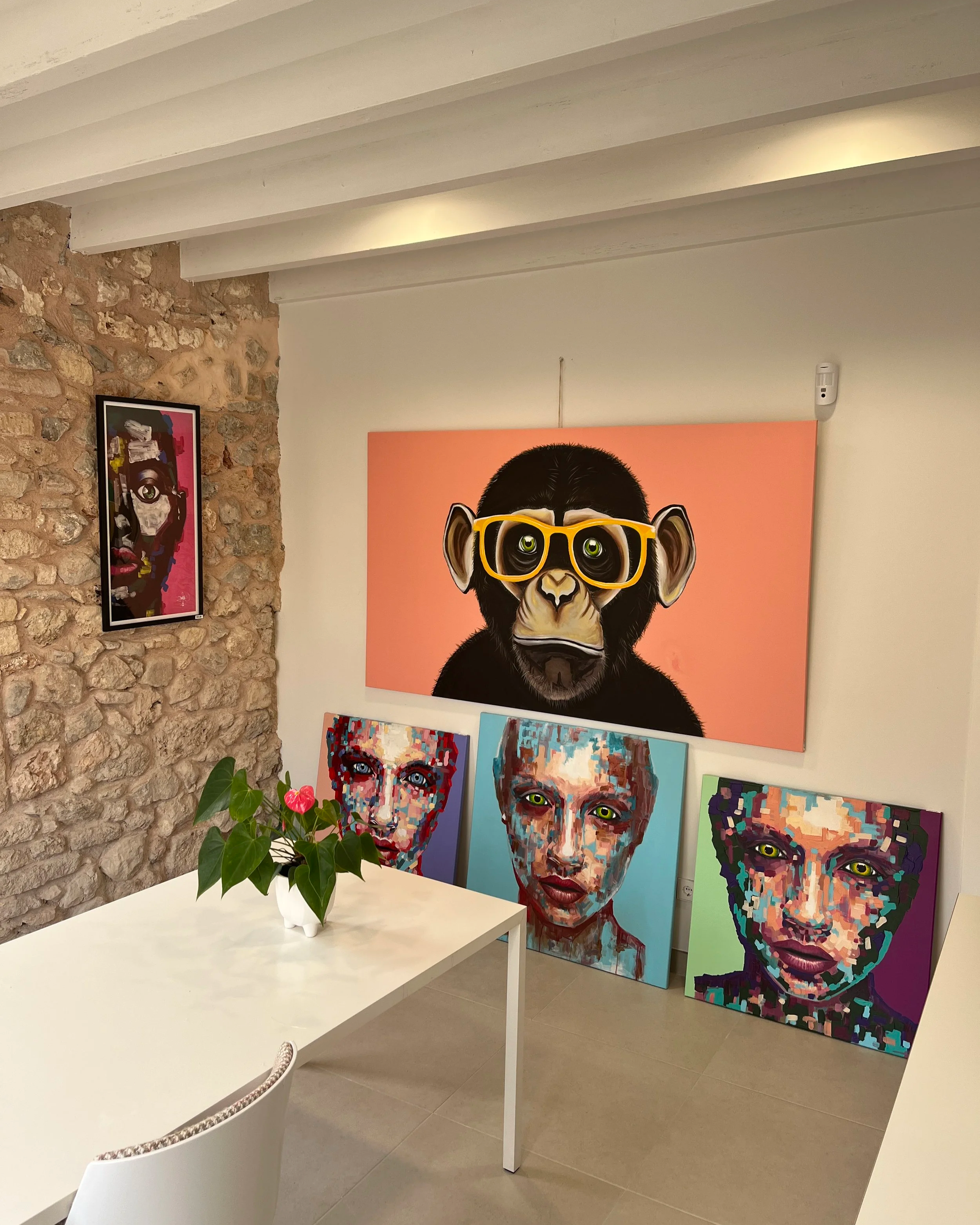 collection of original acrylic paintings by danish artist Jonas Skov