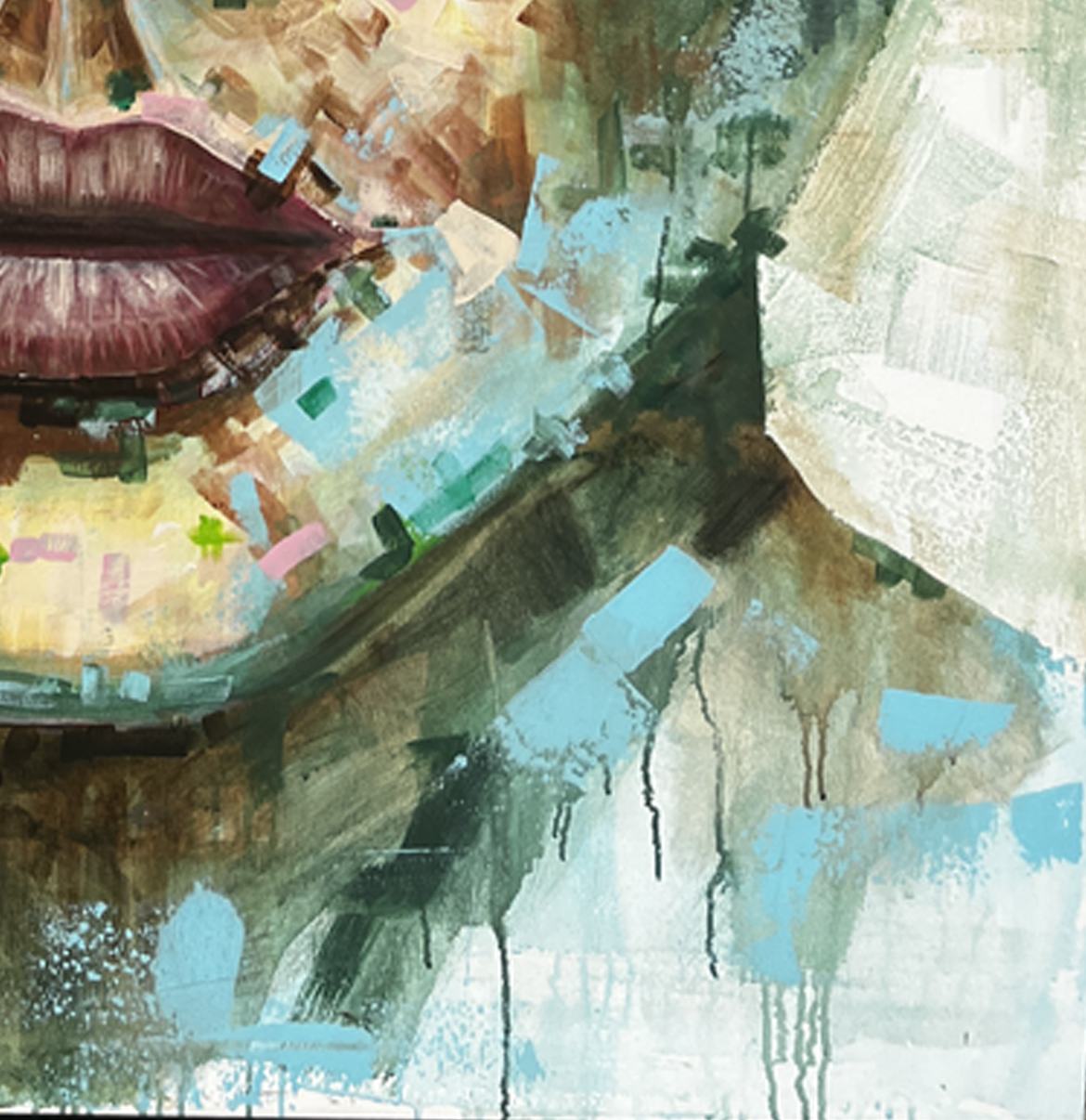 bloom Orginal Acrylic painting by Danish Jonas Skov In Mallorca.webp