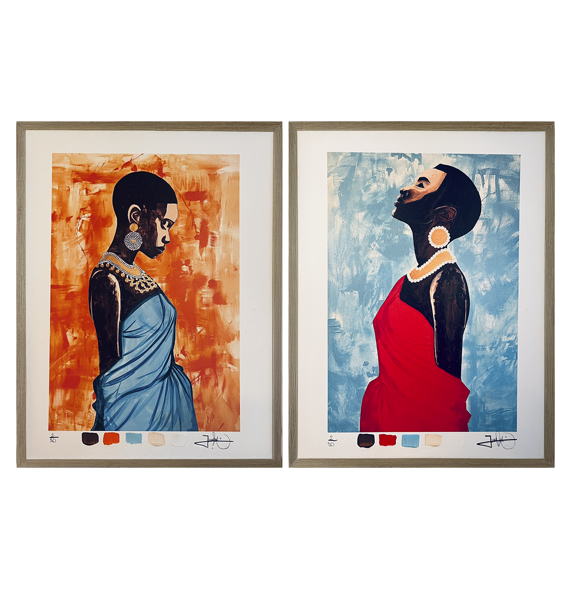 two framed art prints by Jonas Skov (Copy) (Copy) (Copy)