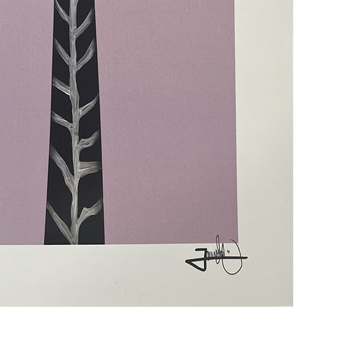 zoom in on beautiful artprint danish acrylic artist by Jonas Skov
