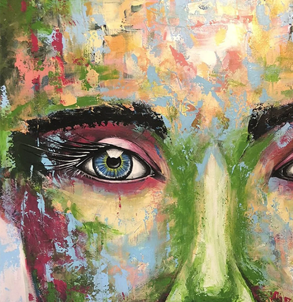 most stunning Orginal Acrylic painting by Danish Jonas Skov In Mallorca