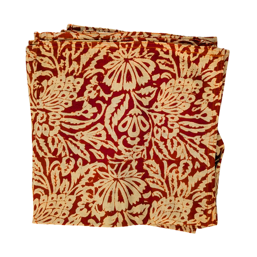 Napkins (Red and Beige)