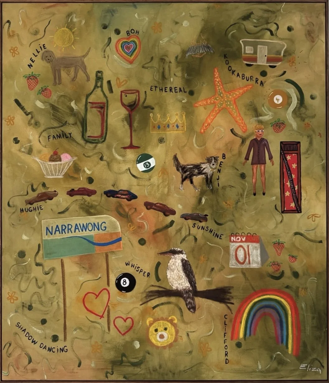 'Untitled' oil, acrylic, and oil pastel on canvas
