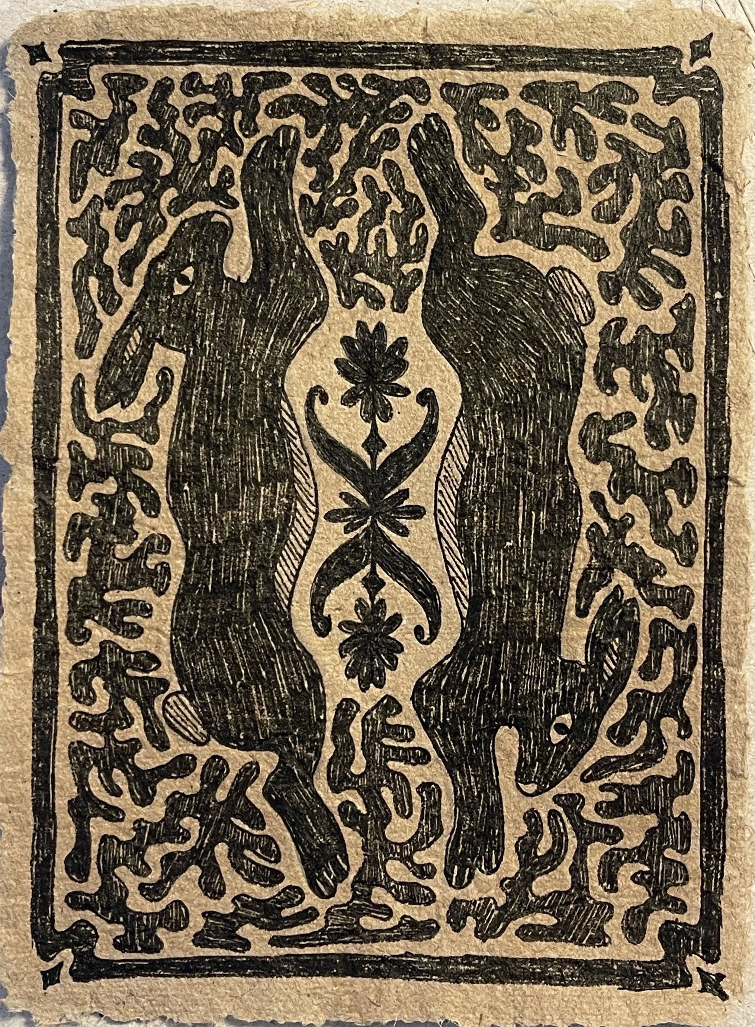 ‘Untitled’ ink on handmade paper
