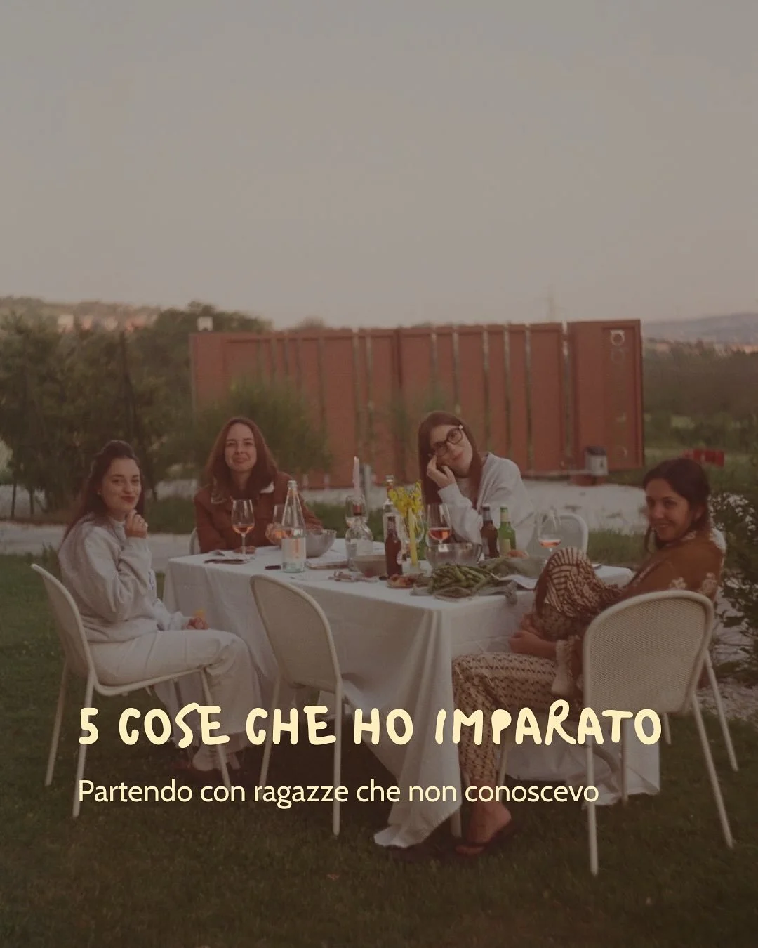 Quando ho deciso di partire con un gruppo di ragazze che non conoscevo, non avevo idea di cosa aspettarmi. Sapevo solo una cosa: se non fossi partita, mi sarei persa qualcosa di speciale. 🧚&zwj;♀️

Da quei viaggi ho imparato  cose che ti cambiano de