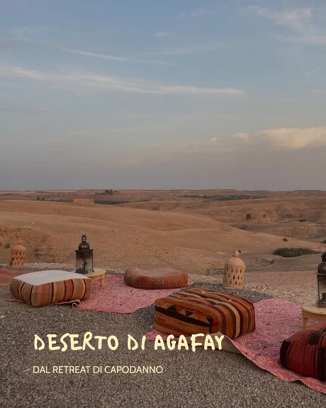Capitoli del retreat di Capodanno: Agafay, Essaouira, Ouzoud.
E la sensazione di essere nel posto giusto, al momento giusto. 🌞 book your spot ~ Capodanno a Marrakech 

#marrakech #marocco #melomerito #viaggidigruppo #girlsweekend #retreat #retreatyo