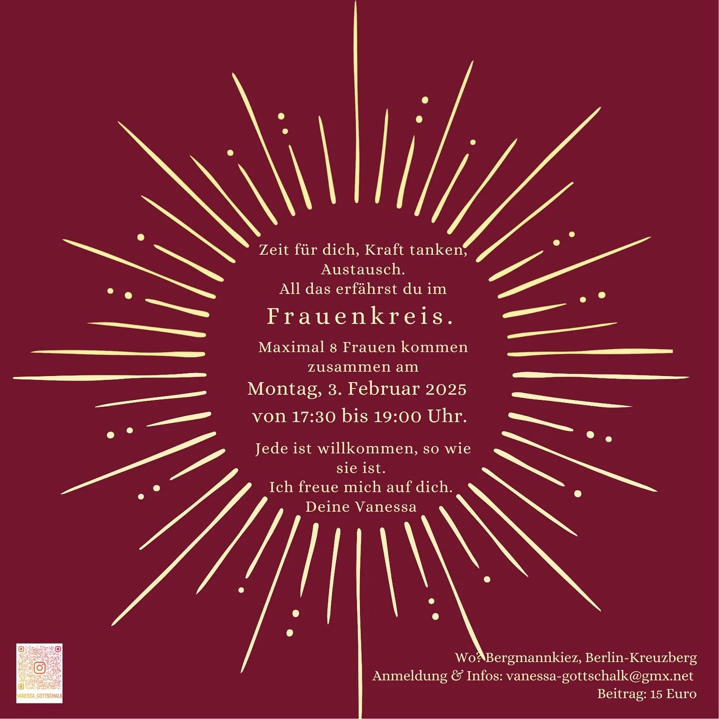 ✨ N&auml;chster Frauenkreis ✨Am 2. Februar ✨#frauenkreis #verbindung #frauenkreisberlin