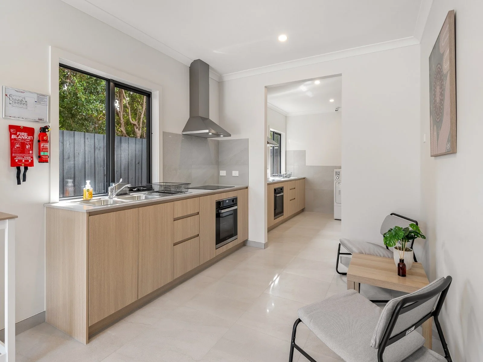 shared kitchen in a rooming house