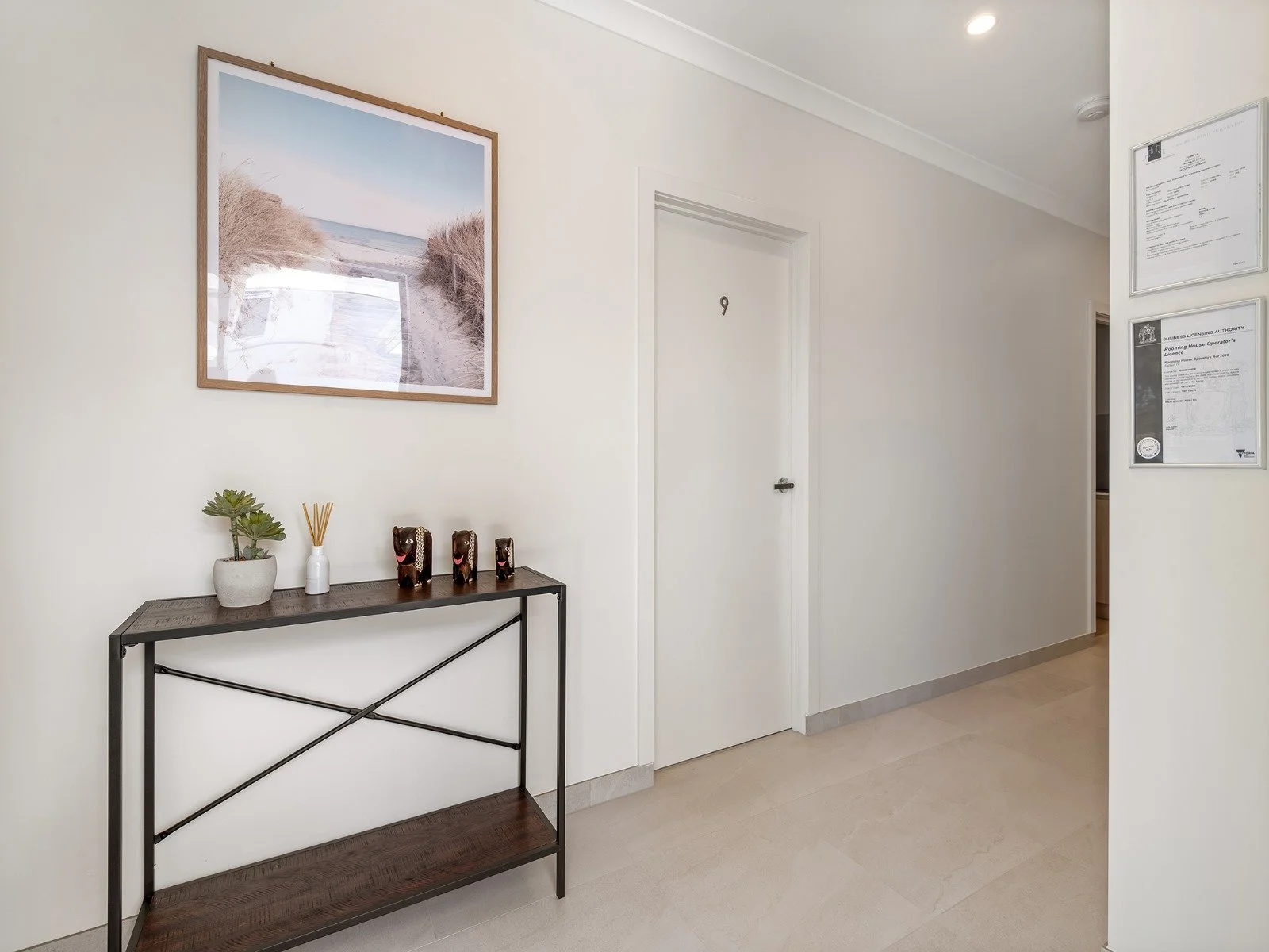 entry in a rooming house