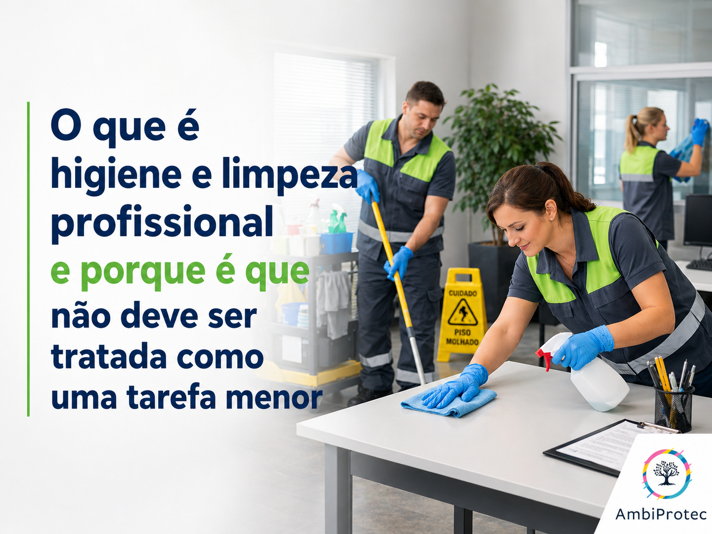 O que é higiene e limpeza profissional e porque é que não deve ser tratada como uma tarefa menor
