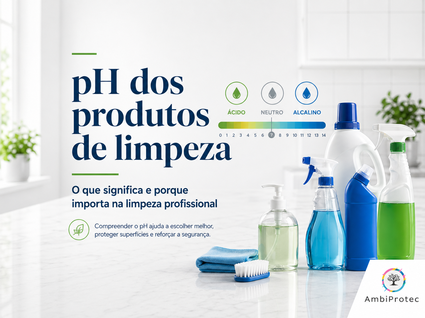 pH dos produtos de limpeza: o que significa e porque importa na limpeza profissional