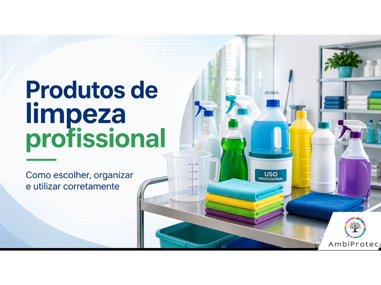 Produtos de limpeza profissional: como escolher, organizar e utilizar corretamente