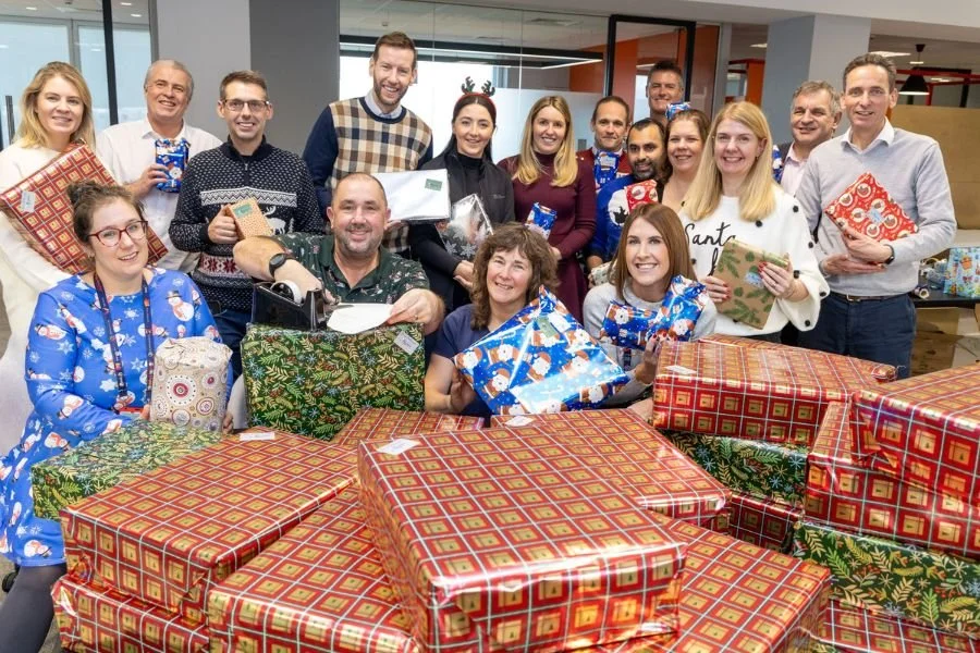 Airport staff turned Christmas elves as they donated £10,000 worth of presents for neighbouring communities&nbsp;