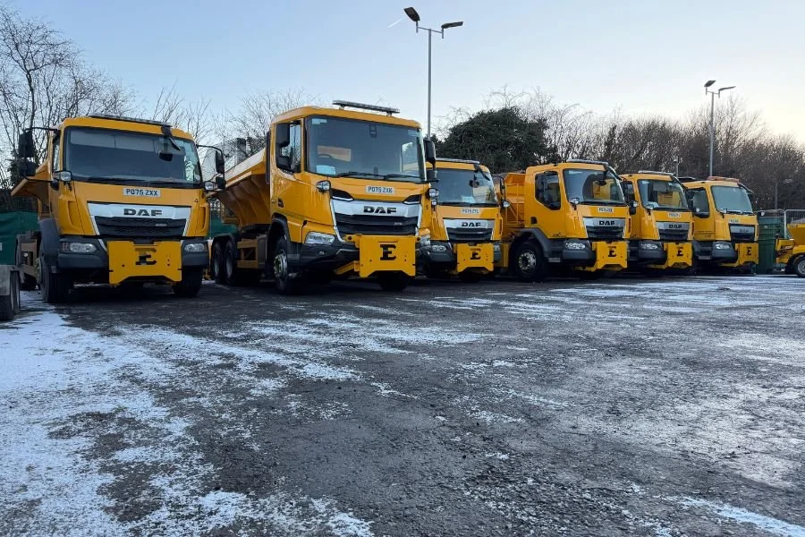 The state-of-the-art gritters taking on the ice and snow in Trafford