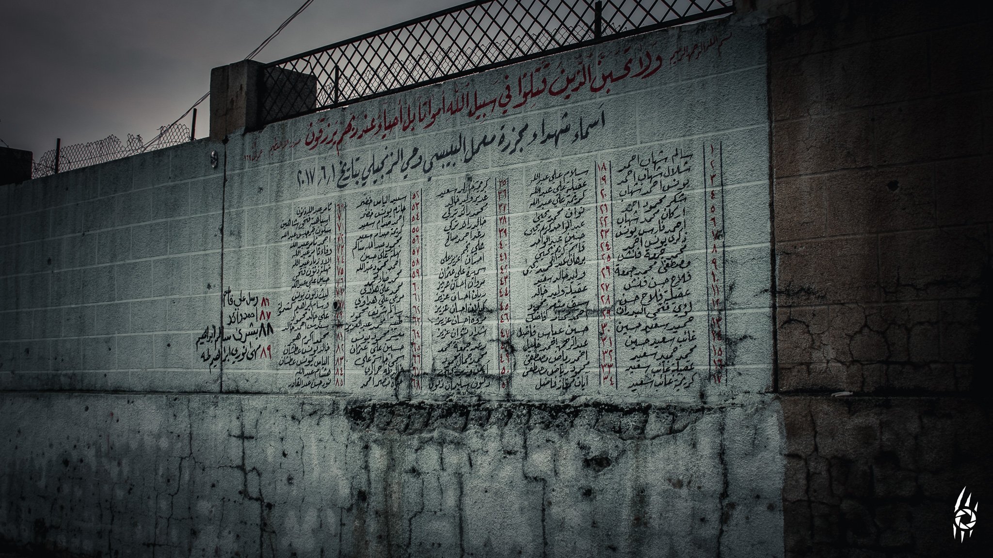 WALL OF THE VANISHED
/wɔːl ɒv ðə ˈvæn.ɪʃt/
""Names stitched to stone — voices erased, but written all the same."