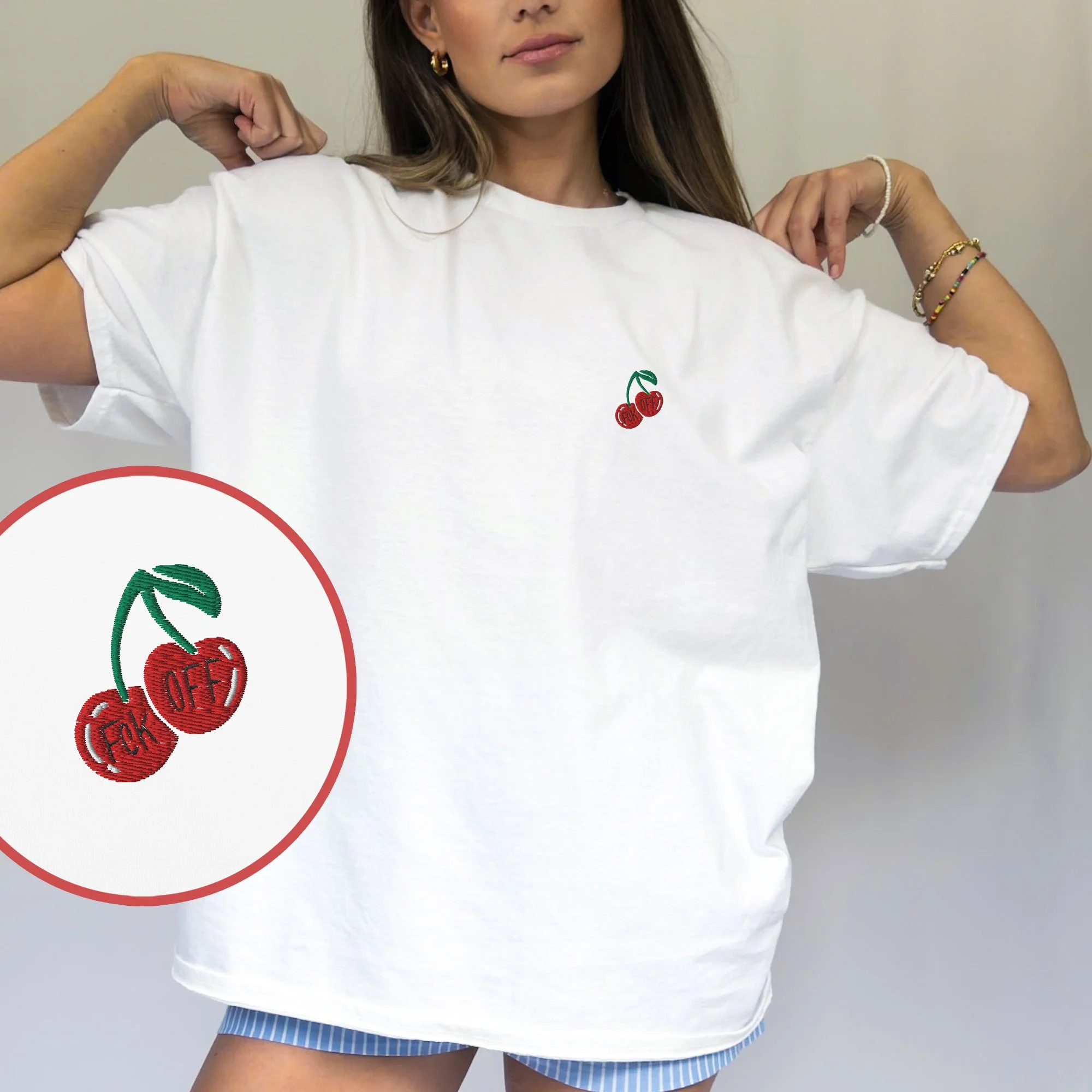 Fck off Kirsche T-Shirt