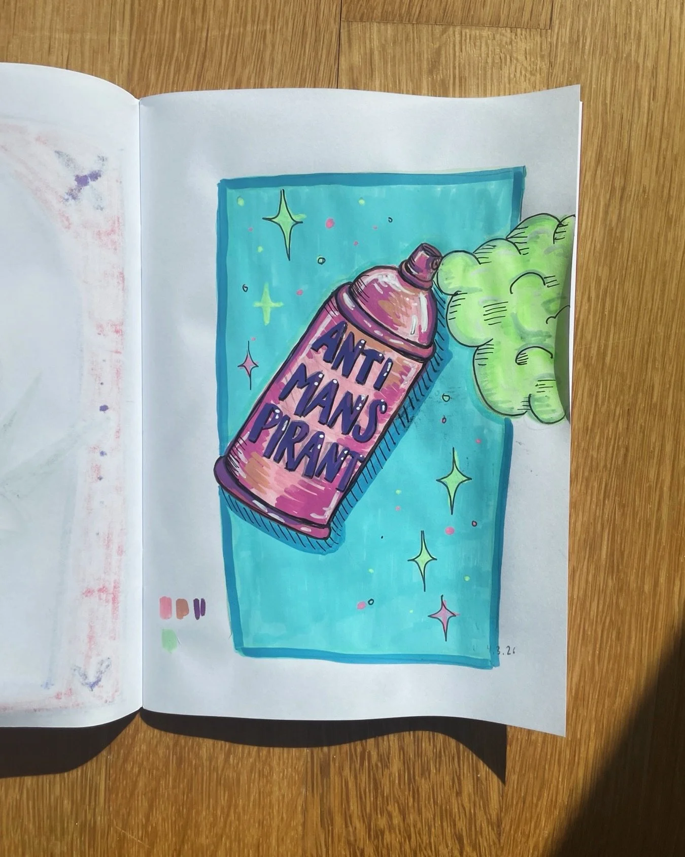 🫠🙄 
Heutiger Sketch: Antimansprirant 🧴