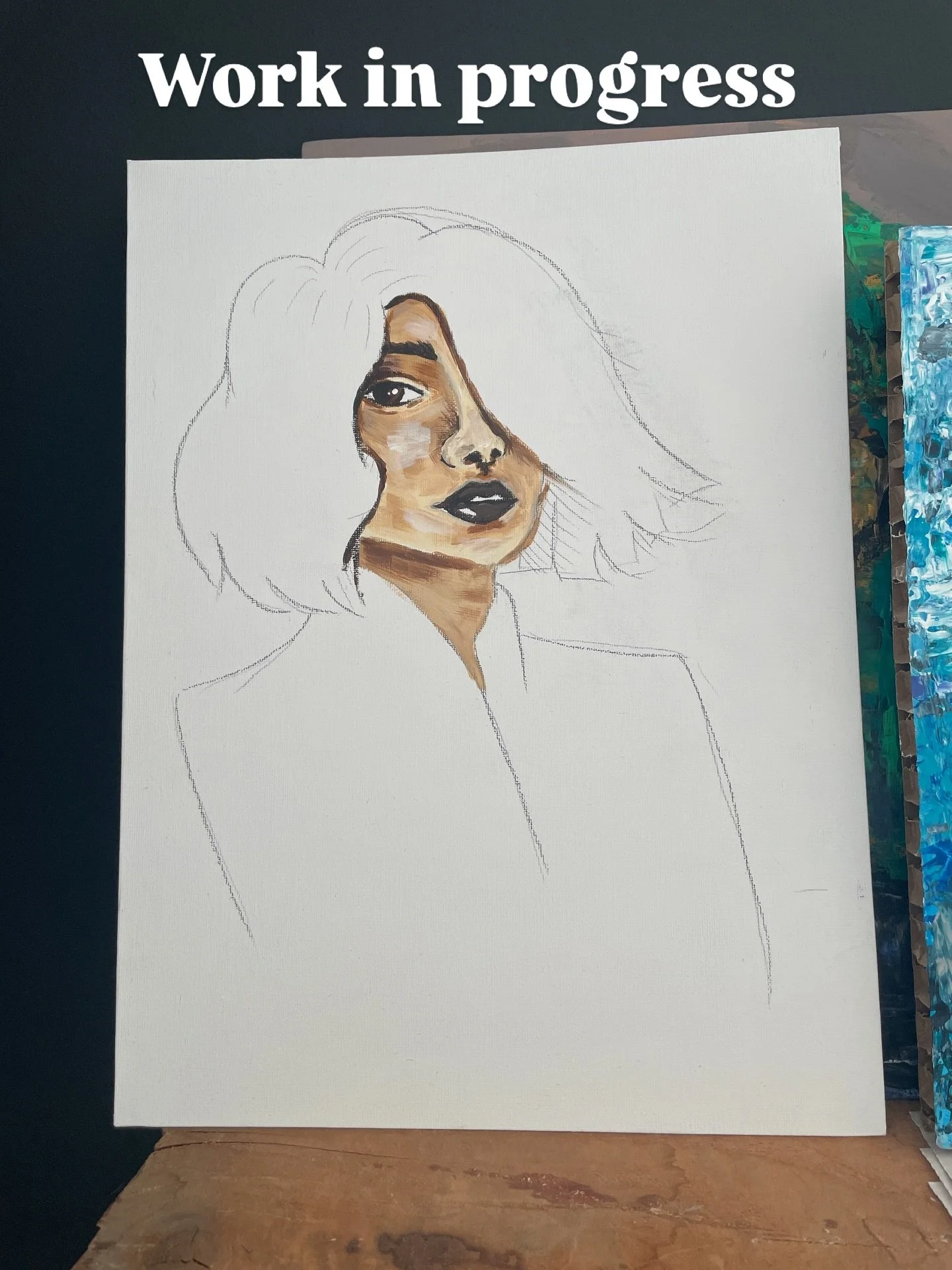 Mein erstes Acryl Bild seit Ewigkeiten

Ich m&ouml;chte wieder &ouml;fter frei malen. Kreativ sein ohne Vorgaben, ohne Produktidee, ohne Zweifel ob das Ergebnis gut genug ist sodass es vielleicht jemand kaufen will. 
Einfach malen um des Malens Wille