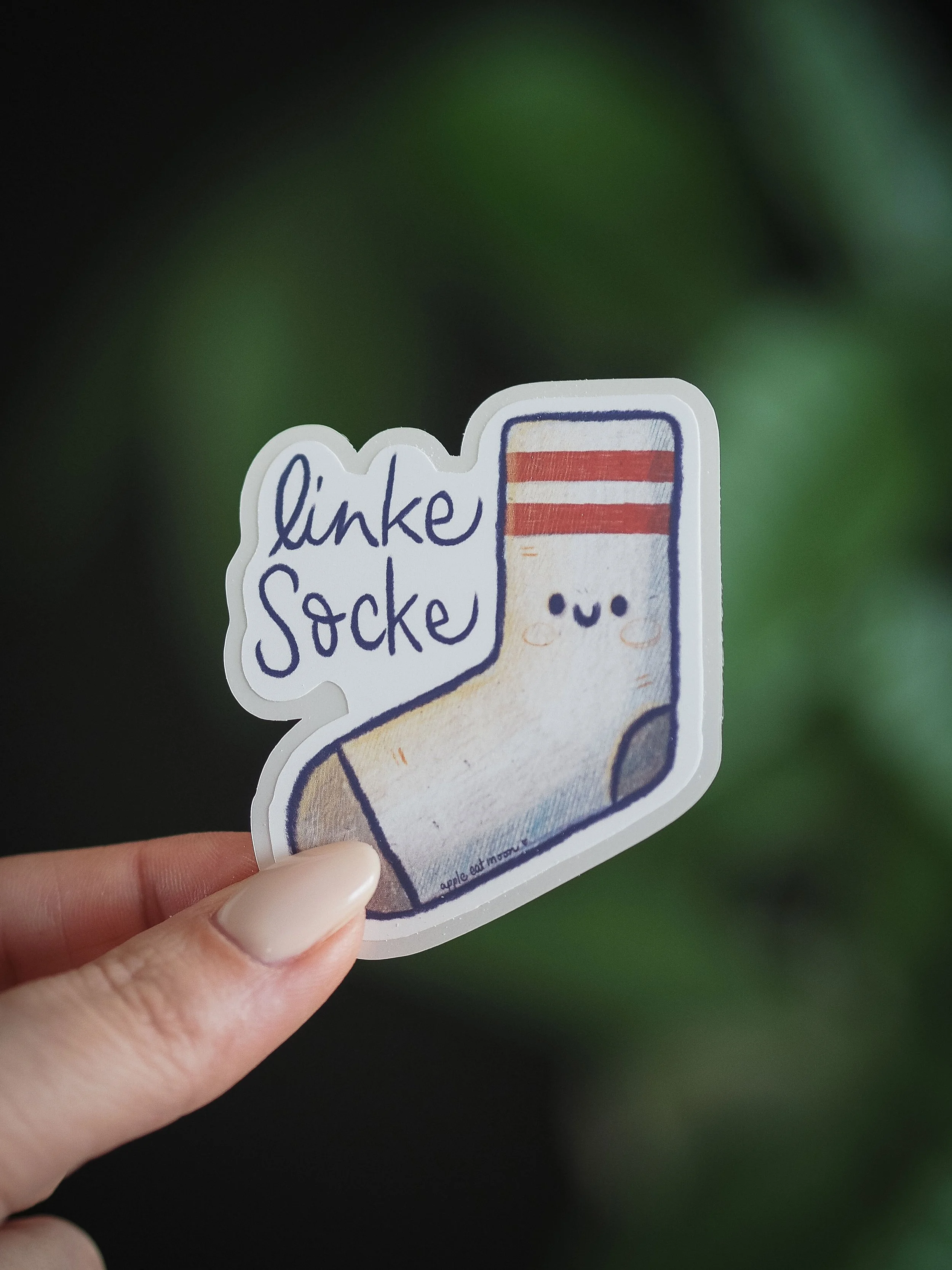 linke Socke Sticker