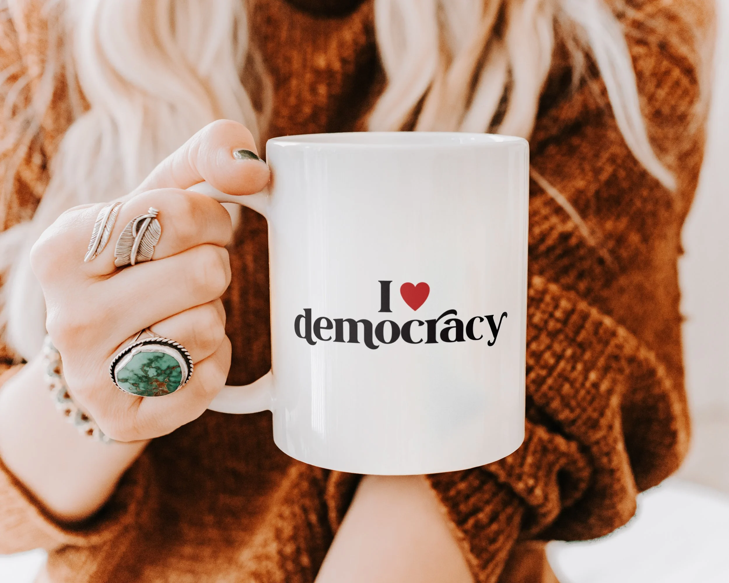 i love democracy Tasse