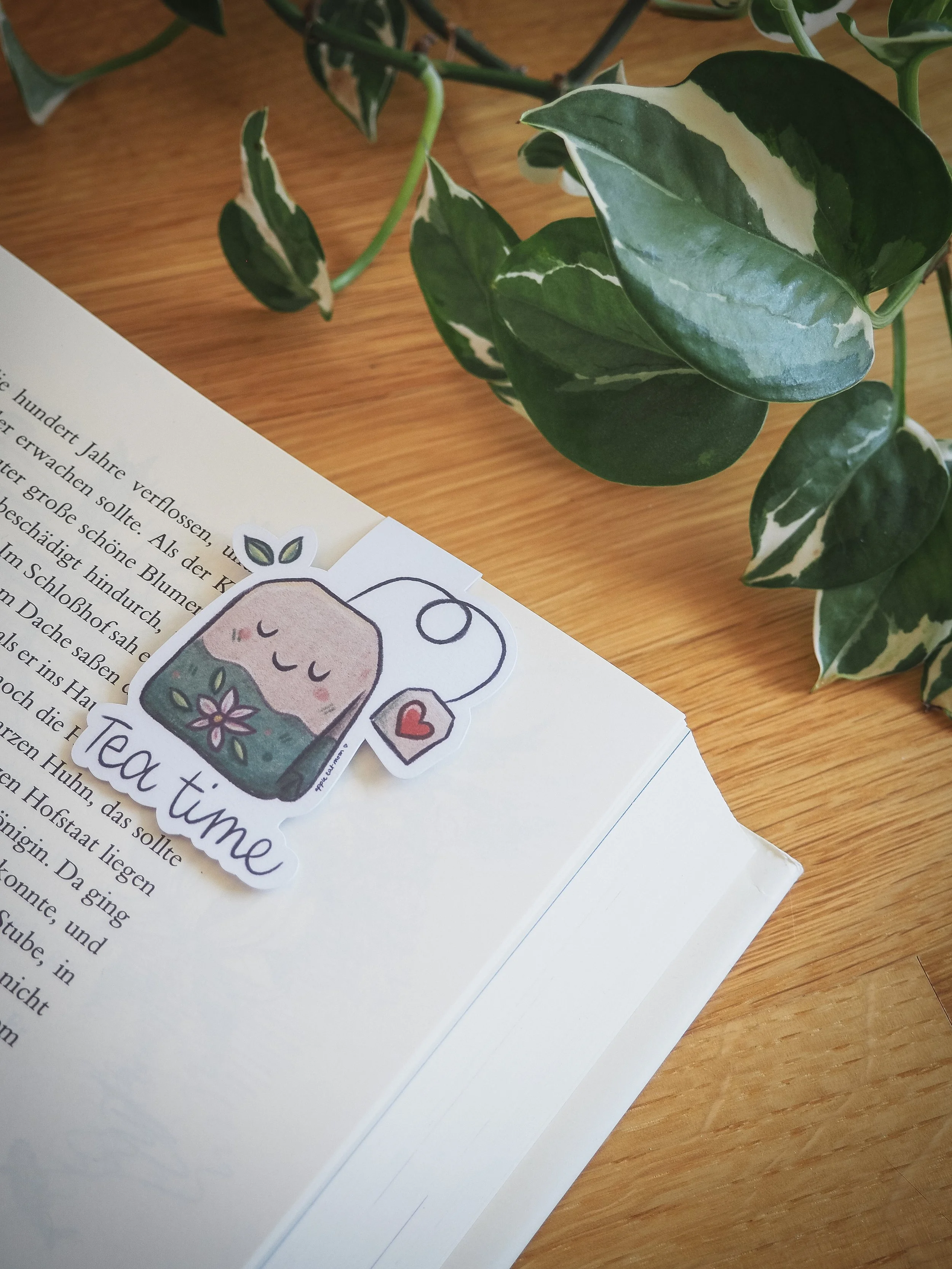 Tea Time magnetisches Lesezeichen