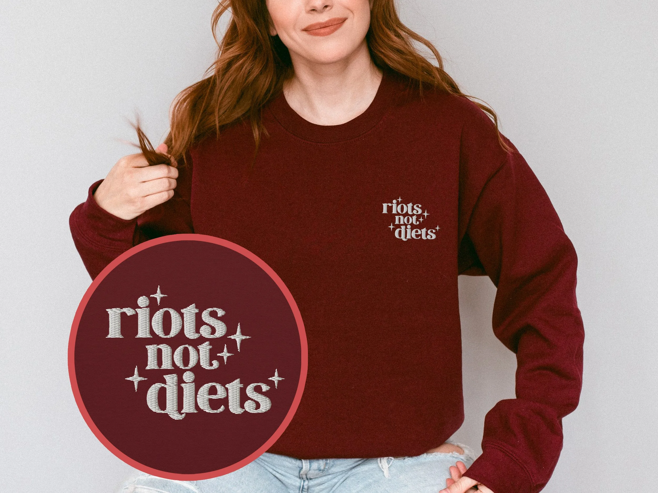 riots not diets Sweatshirt
