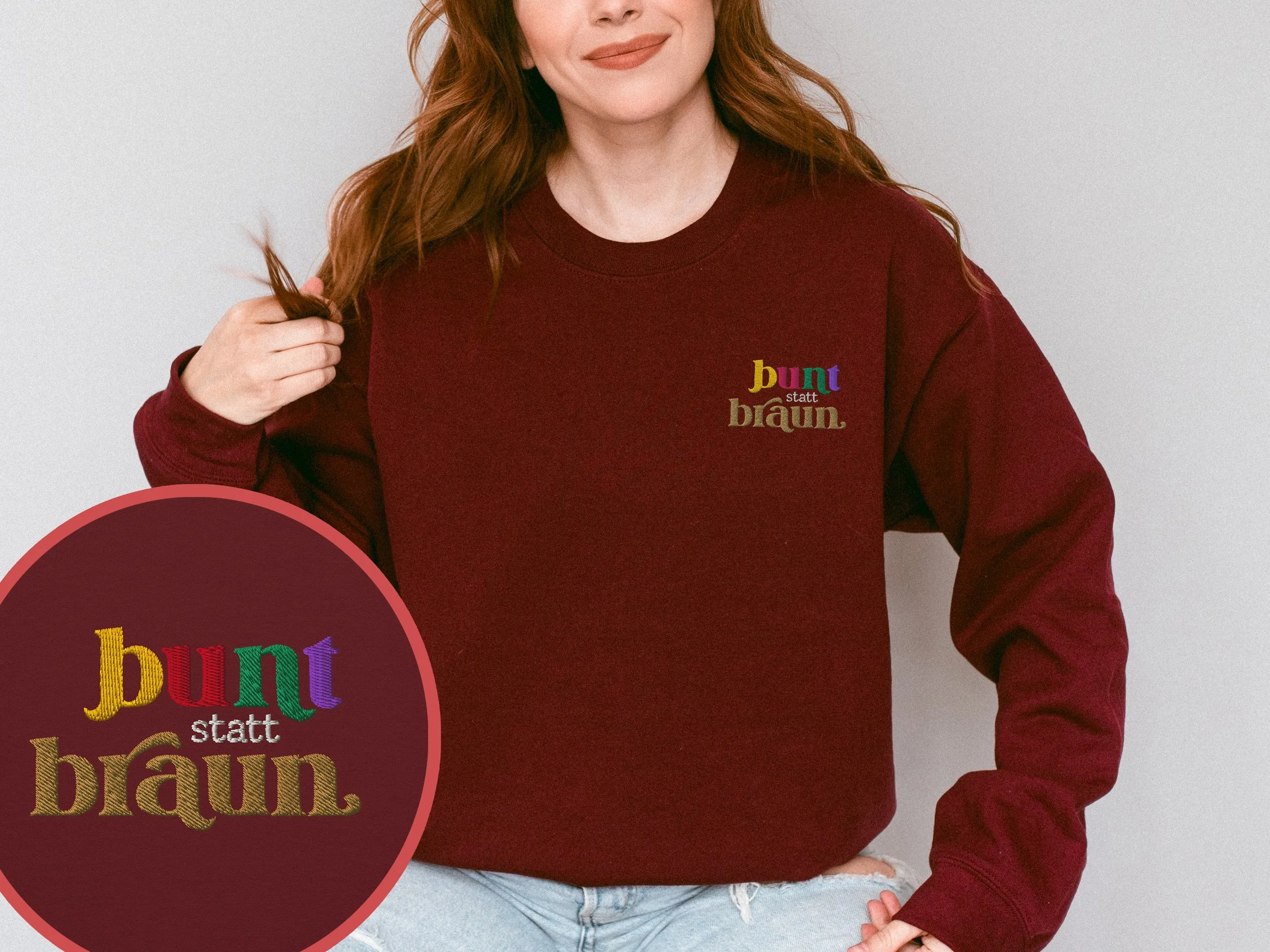 bunt statt braun Sweatshirt