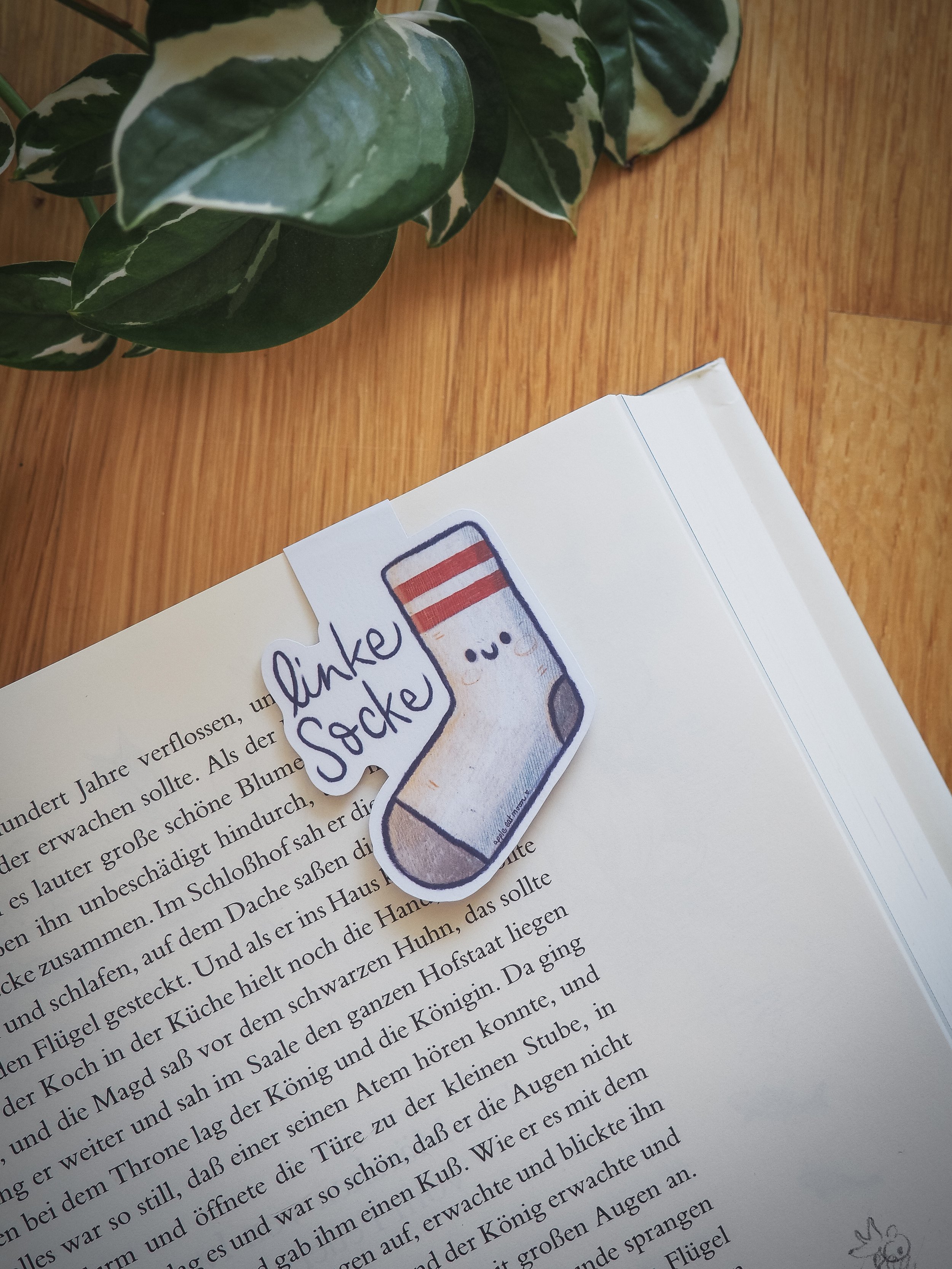 Linke Socke Magnetlesezeichen