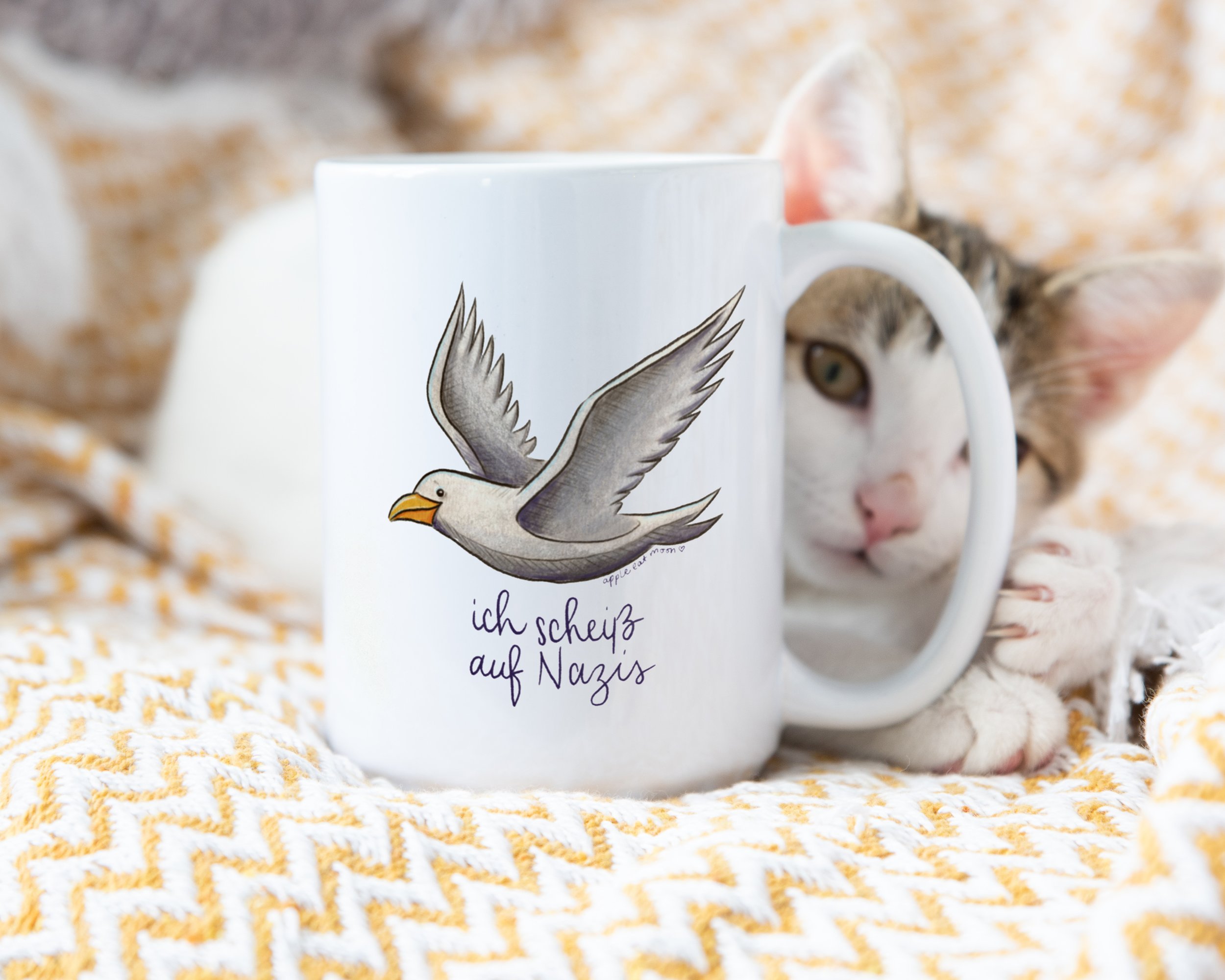 Ich scheiß auf Nazis Tasse