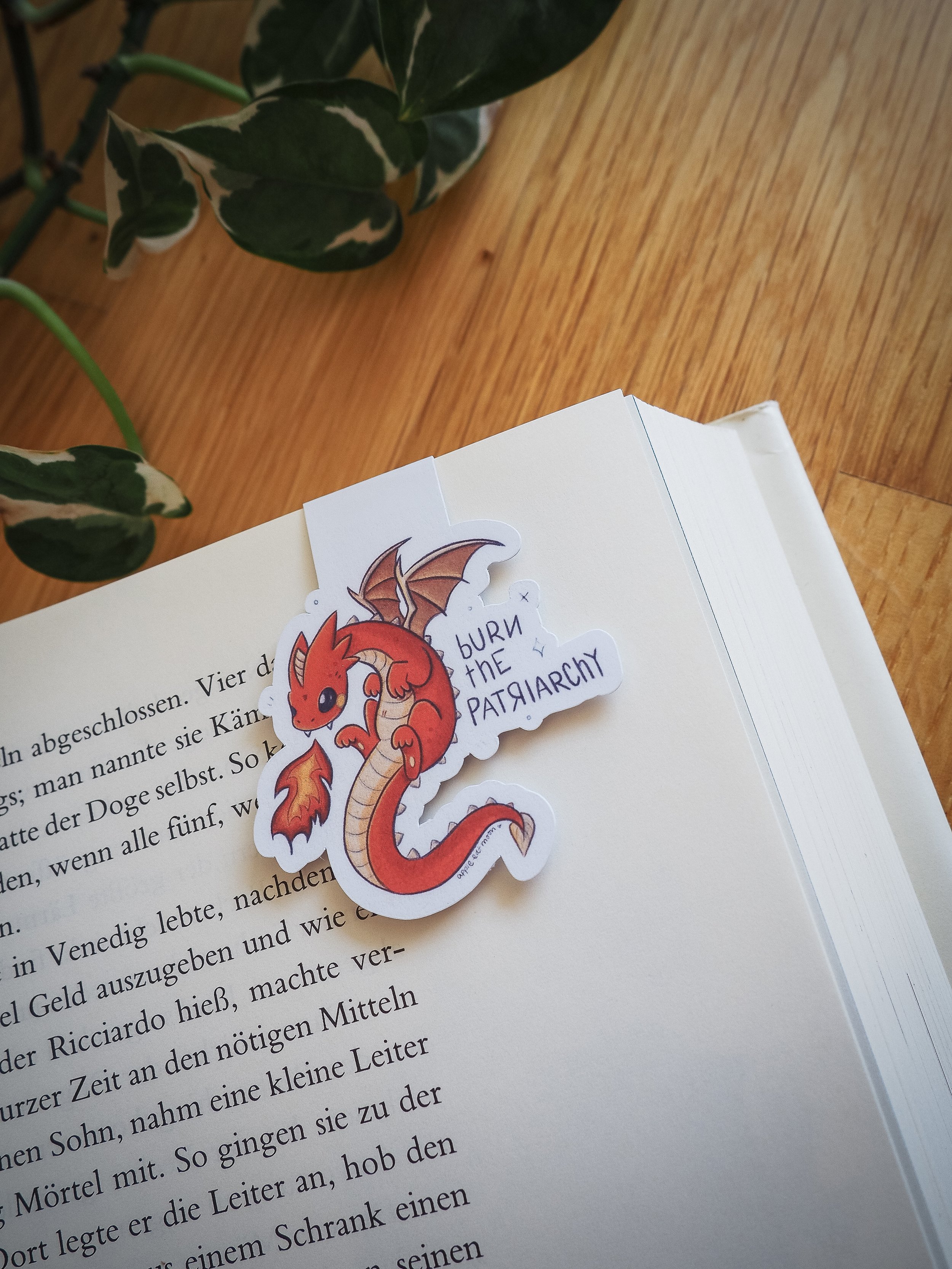 Burn the Patriarchy Magnetlesezeichen