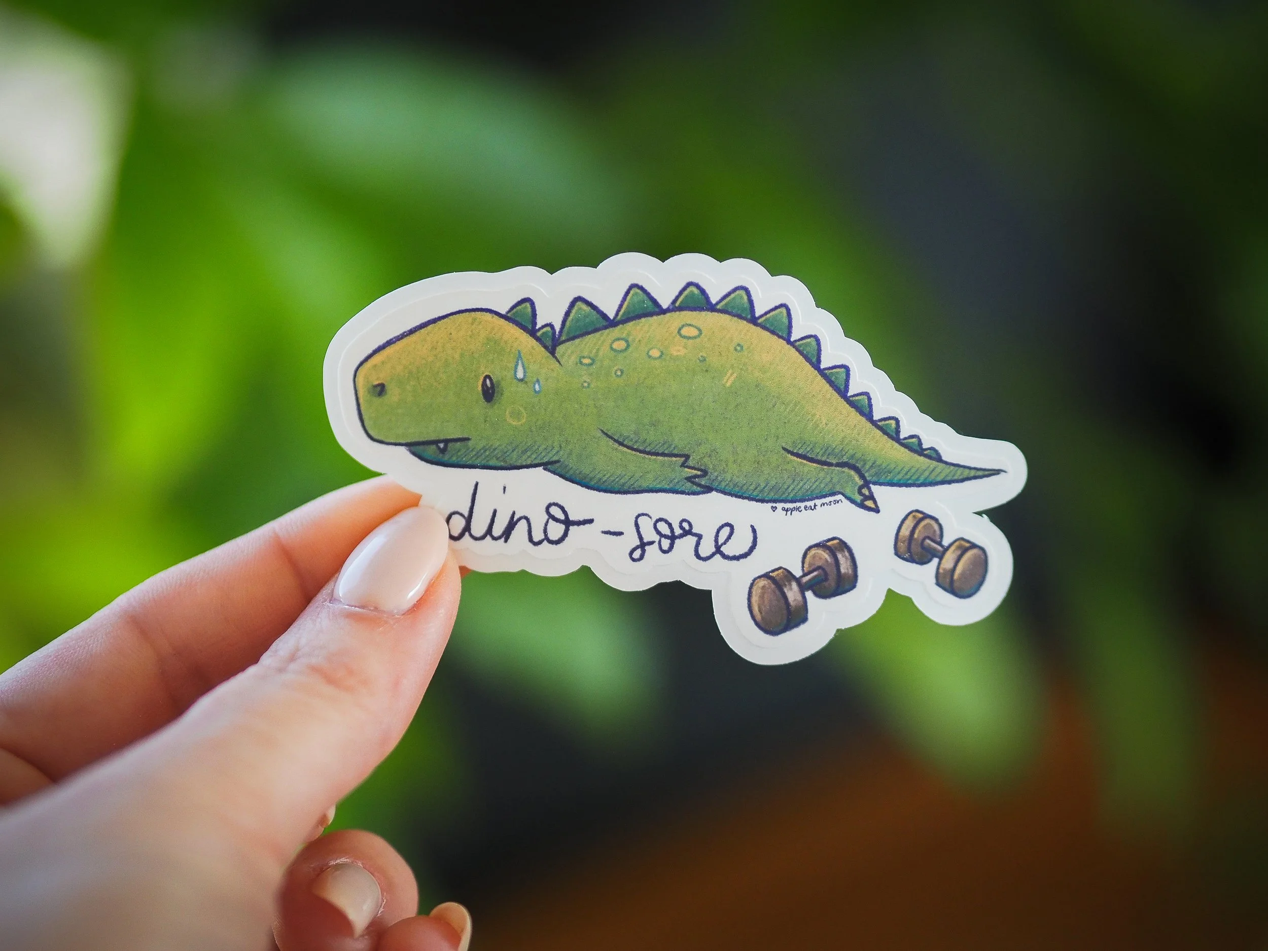 Dino-Sore Sticker