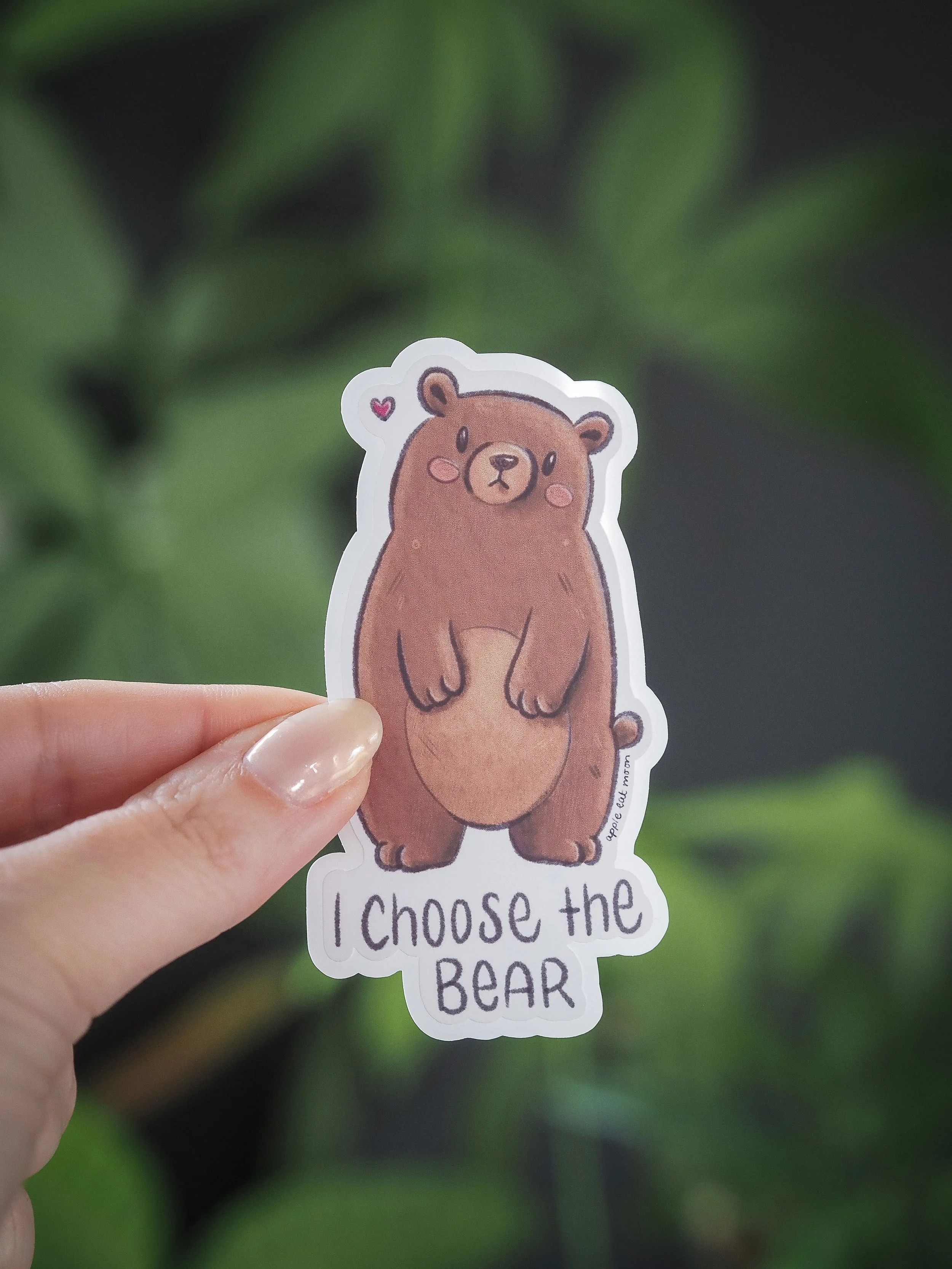 I choose the bear Sticker