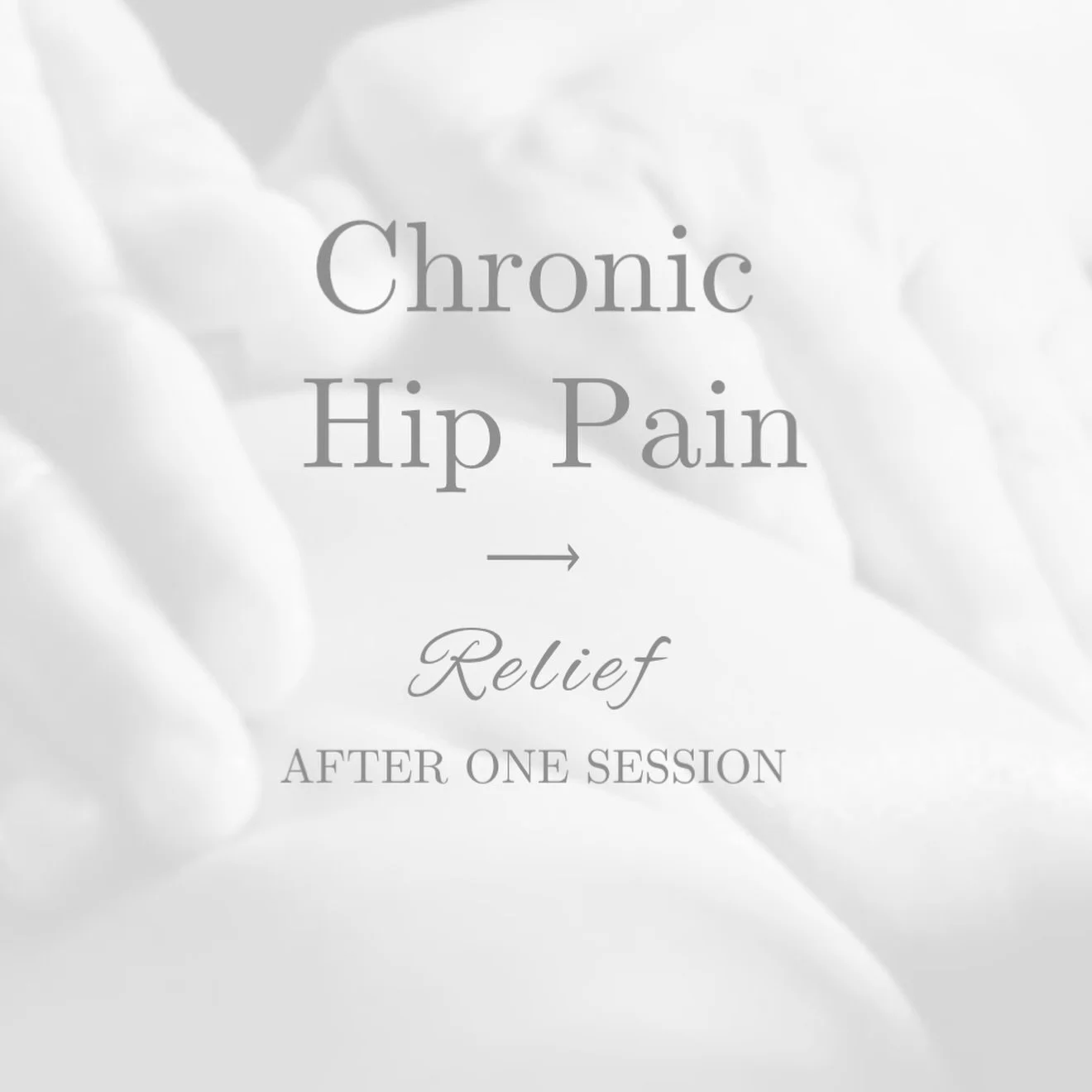 After one session&hellip;
her body responded in a way she hadn&rsquo;t experienced before.