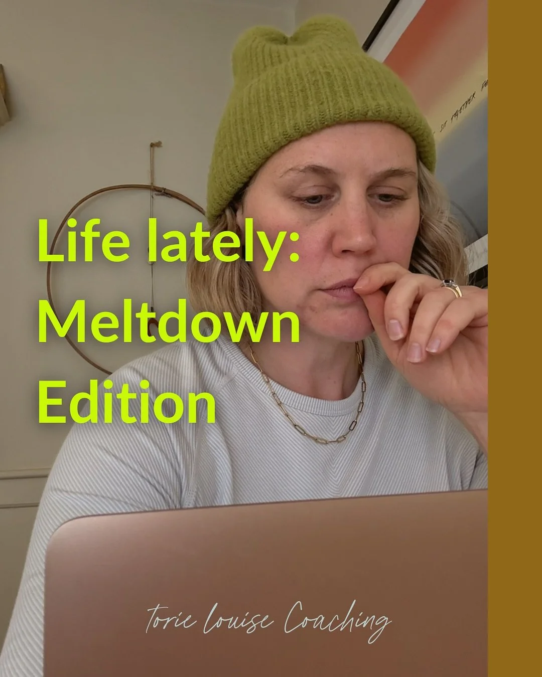 Come with me while I tell you about the meltdown moment I had this Monday and exactly what I did and didn&rsquo;t do to move myself out of overwhelm 🤯 (and, ngl- despair 😩 ) and into 
GRATITUDE 🙏🏼
JOY 💖
CALM 🕊️ 
PRIDE 🥹. 

This seemingly simpl