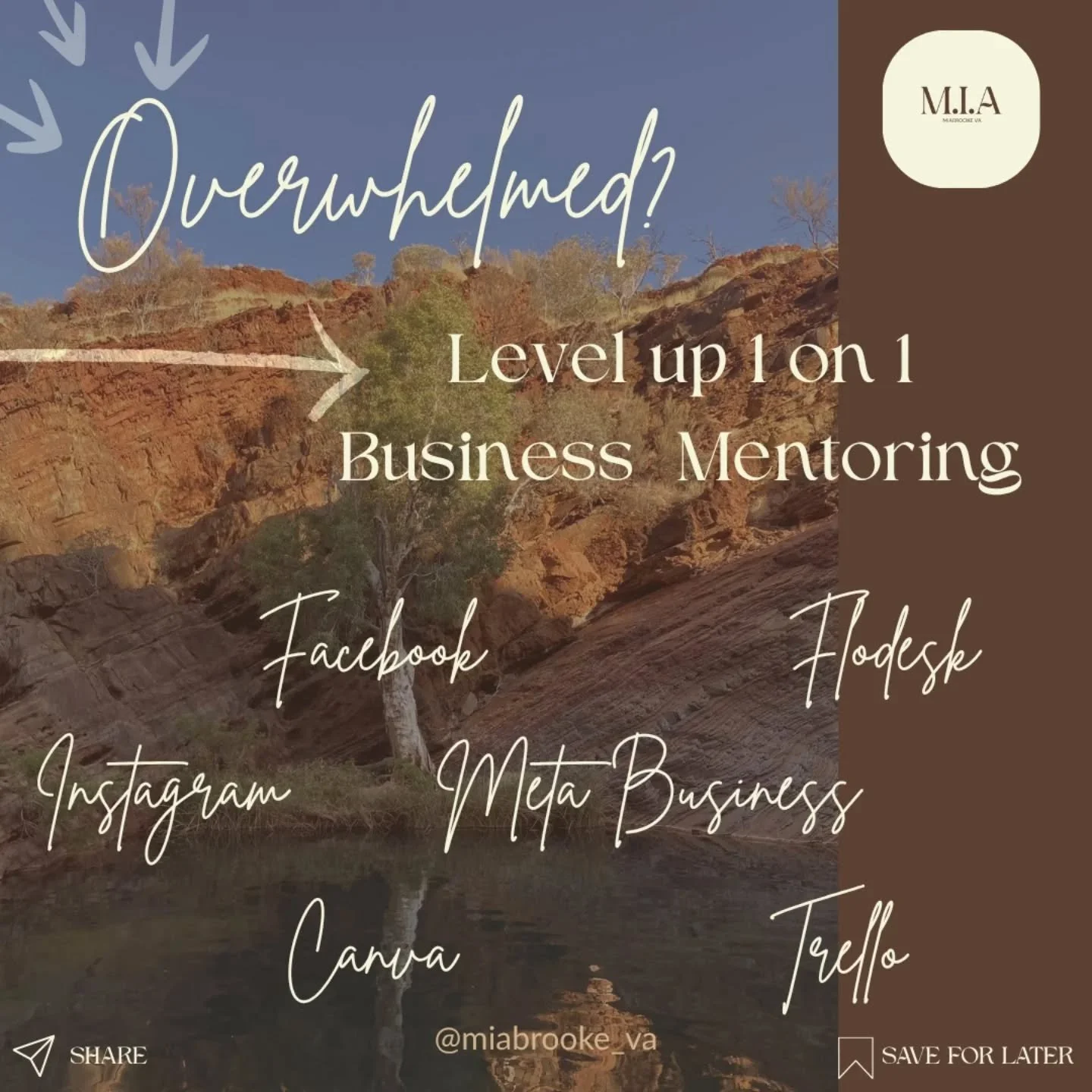 🚀 Ready to level up your business?

If you&rsquo;ve been feeling stuck with marketing platforms, unsure what to post, wasting HOURS on canva or struggling to turn followers into paying clients &ndash; my Level Up 1:1 Business Mentoring sessions and 