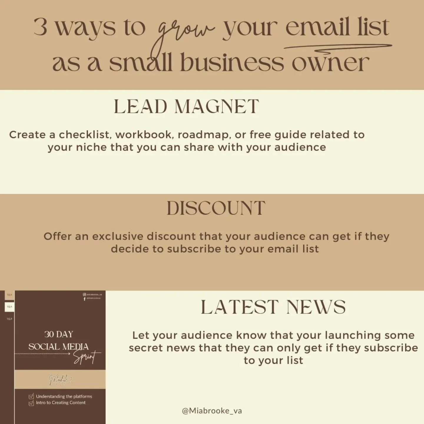 When I first started my business, I had no idea how powerful a simple email list could be.

Fast forward to today, it&rsquo;s where my updates, resources, and client freebies drop first. Because whilst social media is essential in marketing small bus