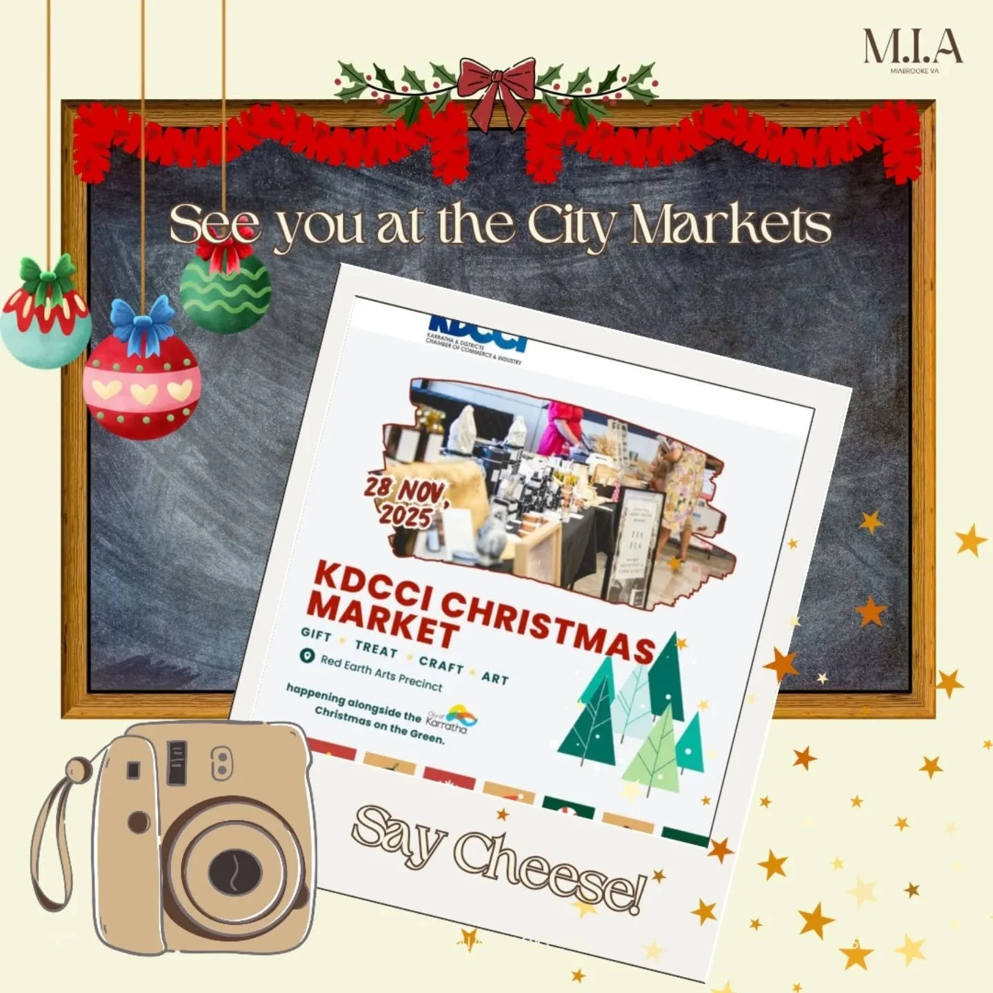 🎄✨ Karratha&hellip; let&rsquo;s get FESTIVE! ✨🎄

I&rsquo;ll be running a Content Corner at the KDCCI Christmas Markets and you&rsquo;re officially invited to swing by, say hi, and snap a cute polaroid Christmas pic with me! 📸🎅🏼💫

Whether you wa