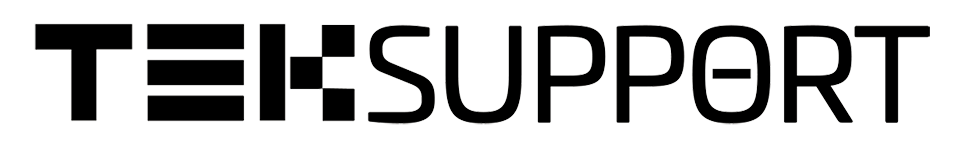 The text 'TEESUPPORT' in stylized black font with shadow effect.