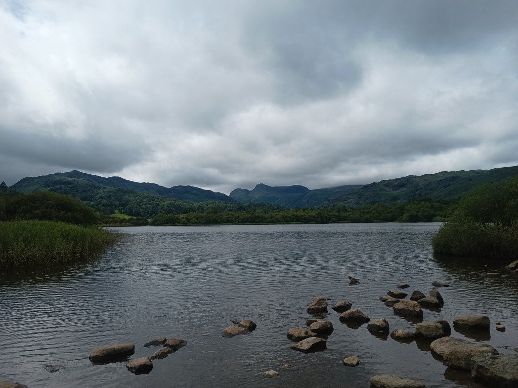 Elterwater and the Langdale Pikes