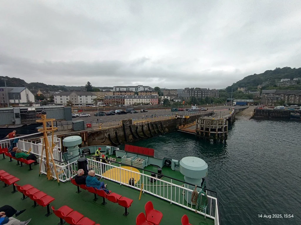 Leaving Oban...