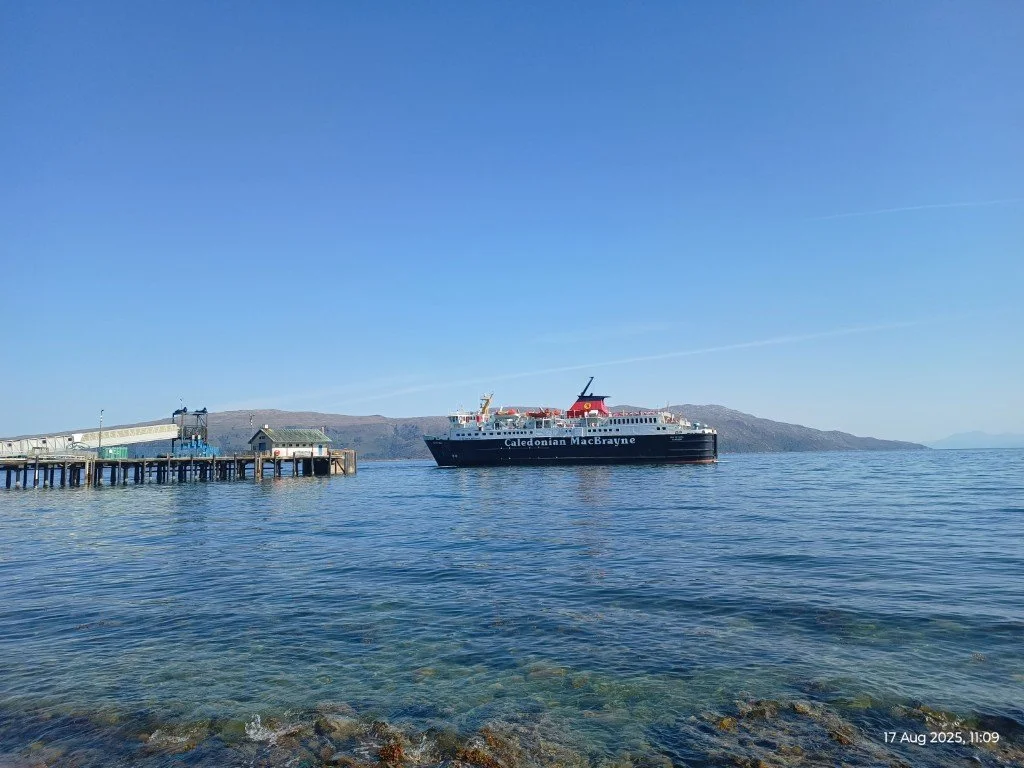 Here comes the ferry...