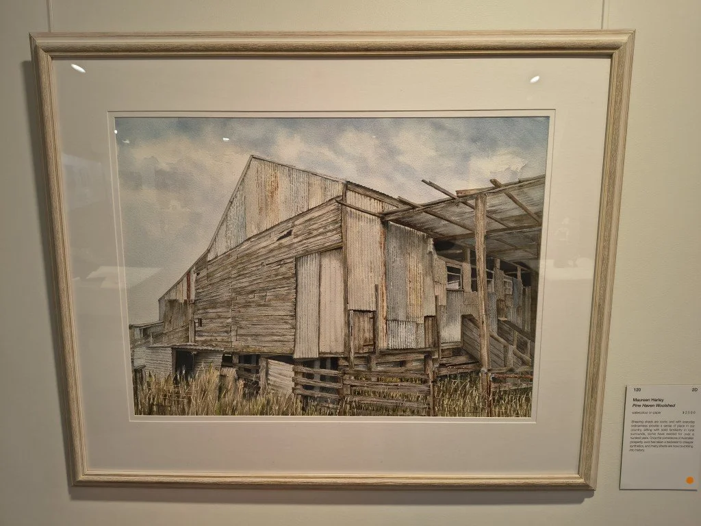 Pine Haven Woolshed by Maureen Harley.