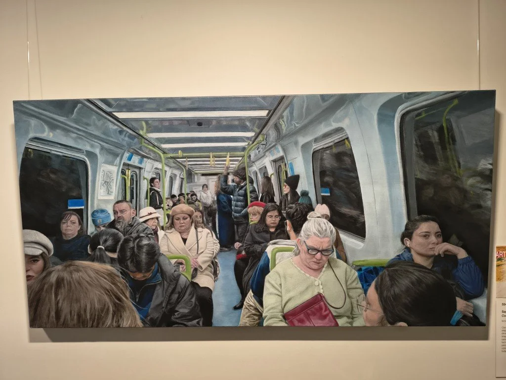 Commute by Sayuni Wickramasinghe. This won the 'Ted and Daph Reeves Memorial Prize for Young Art'.