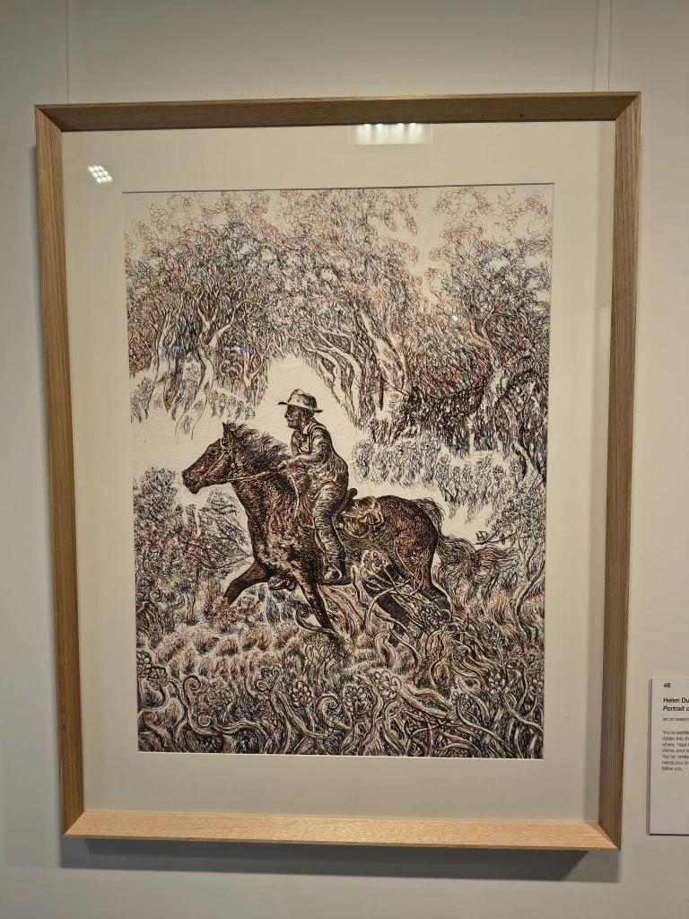 Portrait of my Father the Drover by Helen Duley.