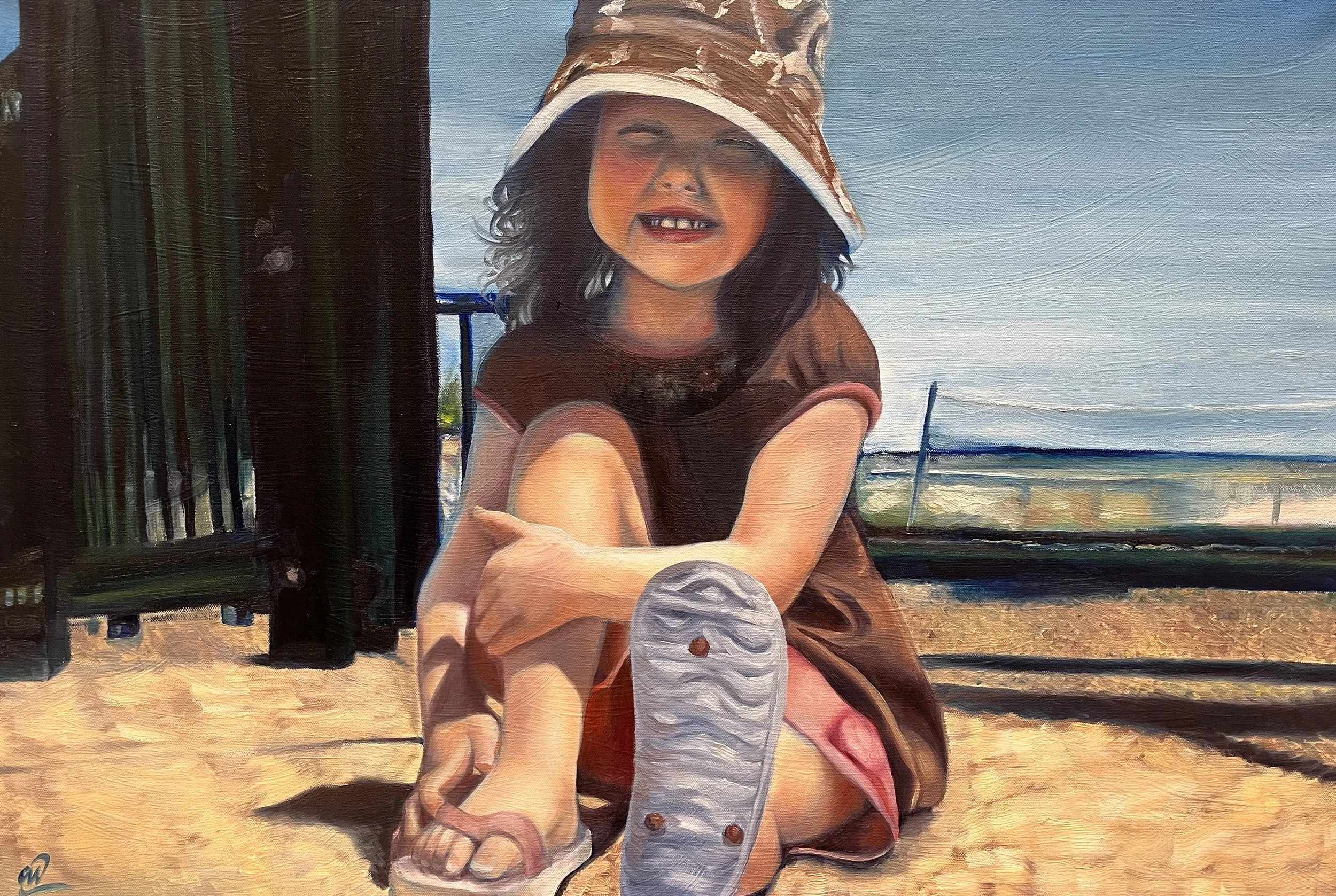 Short Beach, Oil on canvas, 2024