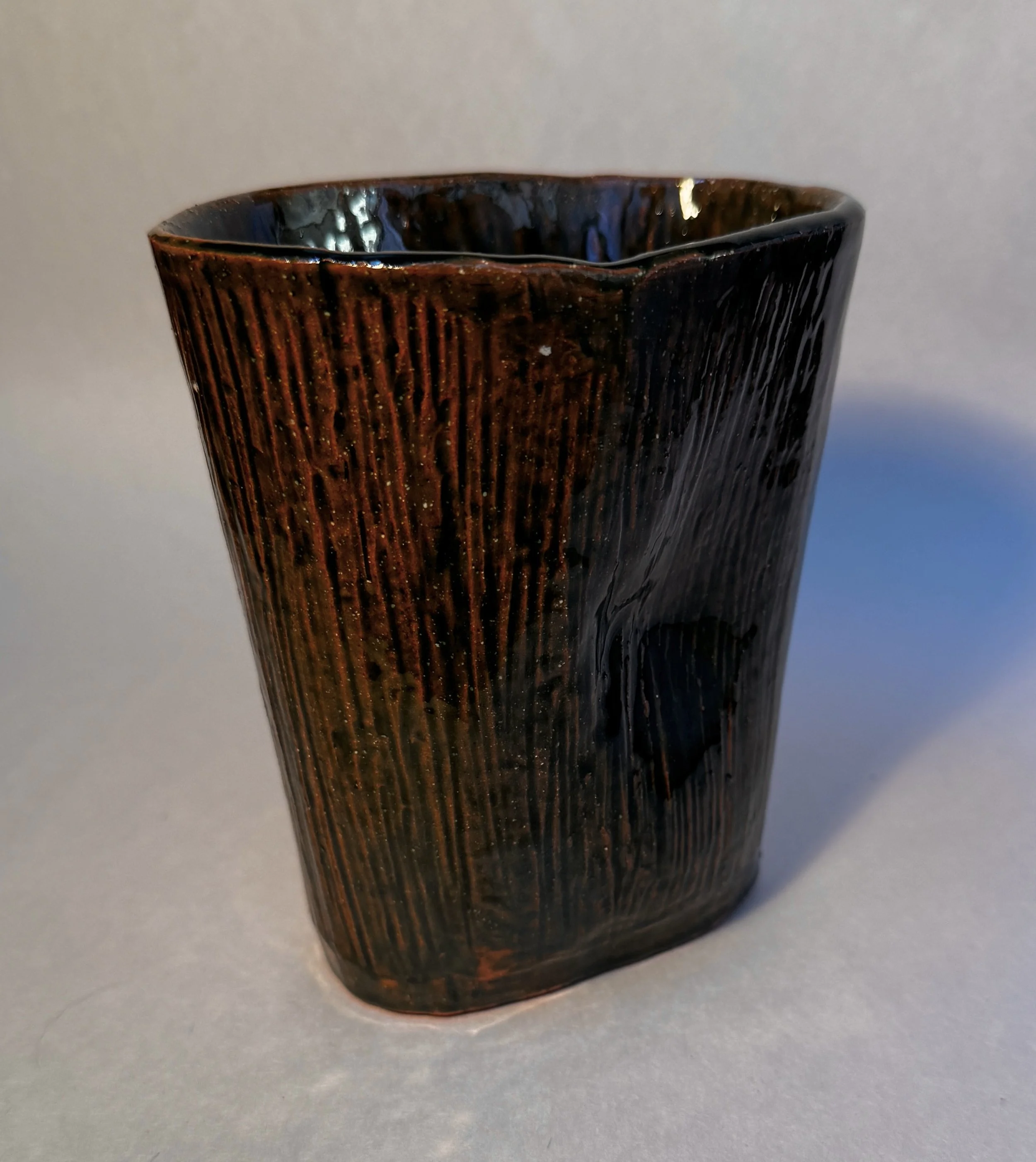 Slab Cup, Glazed terracotta, 2024