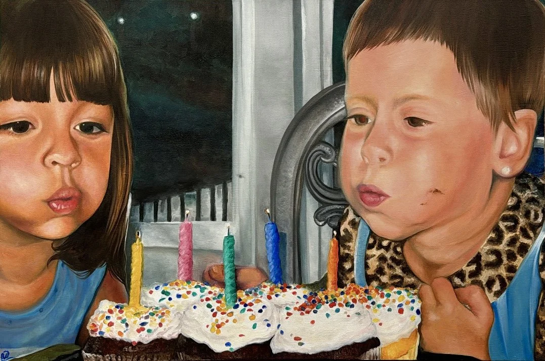 Blow Out the Candles, Oil on canvas, 2024