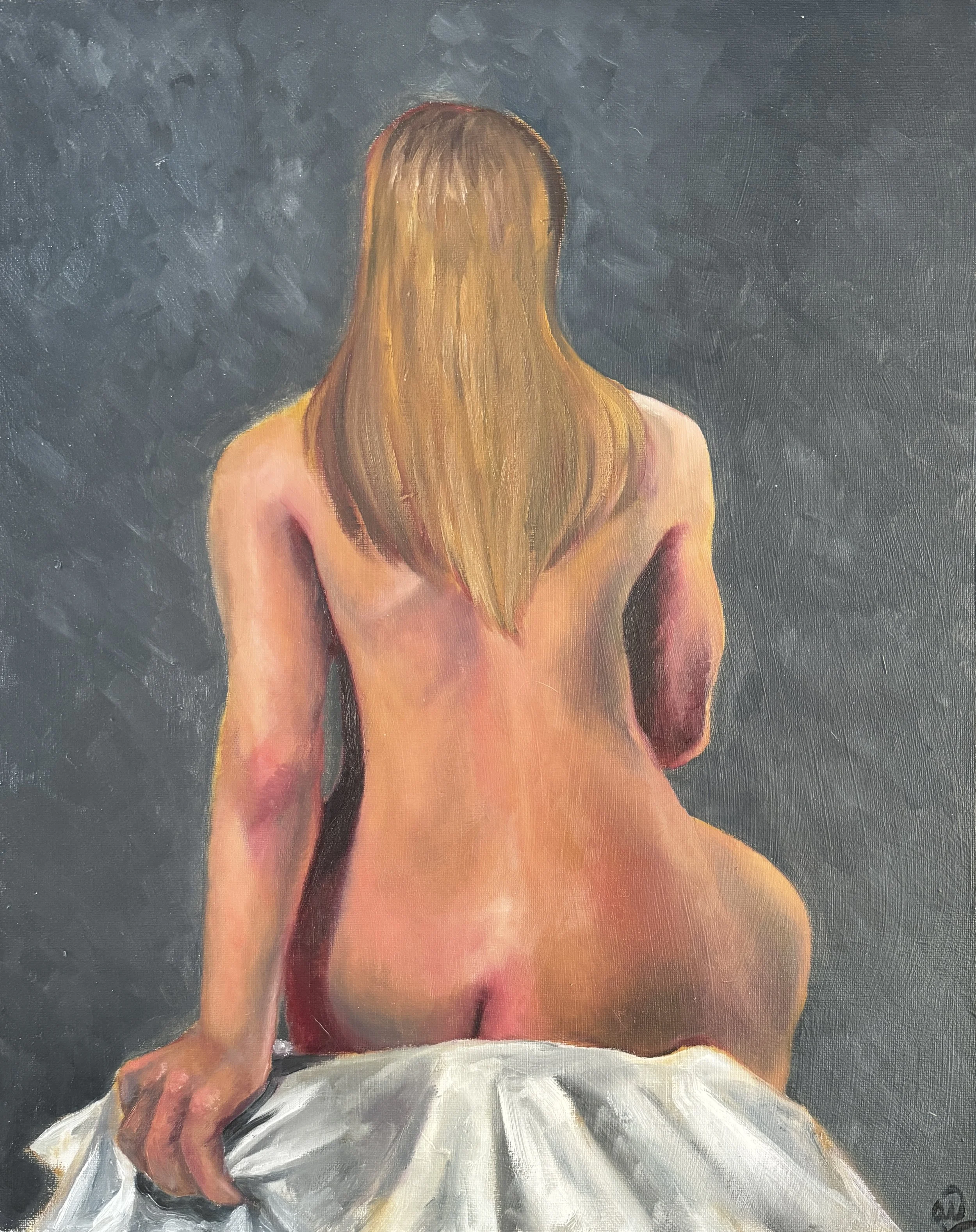 Figure Study 1, Oil on canvas board, 2024