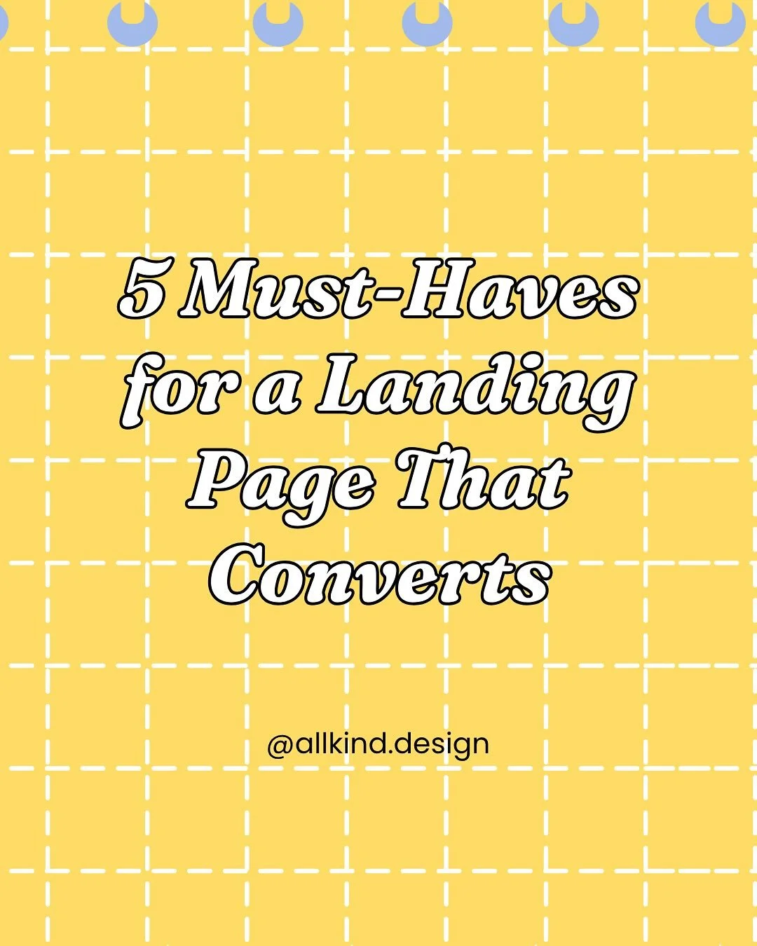 When it comes to landing pages, simple is always better.

Your landing page doesn&rsquo;t need to be fancy.
It just needs to do its job ➡️ attract the right people who actually want what you&rsquo;re offering. Ask yourself: Is this an offer my audien